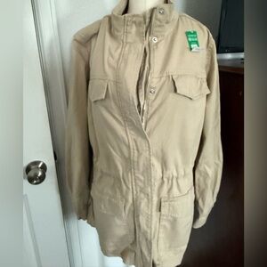 GAP Factory Utility Jacket Zipper Front Multiple Pockets